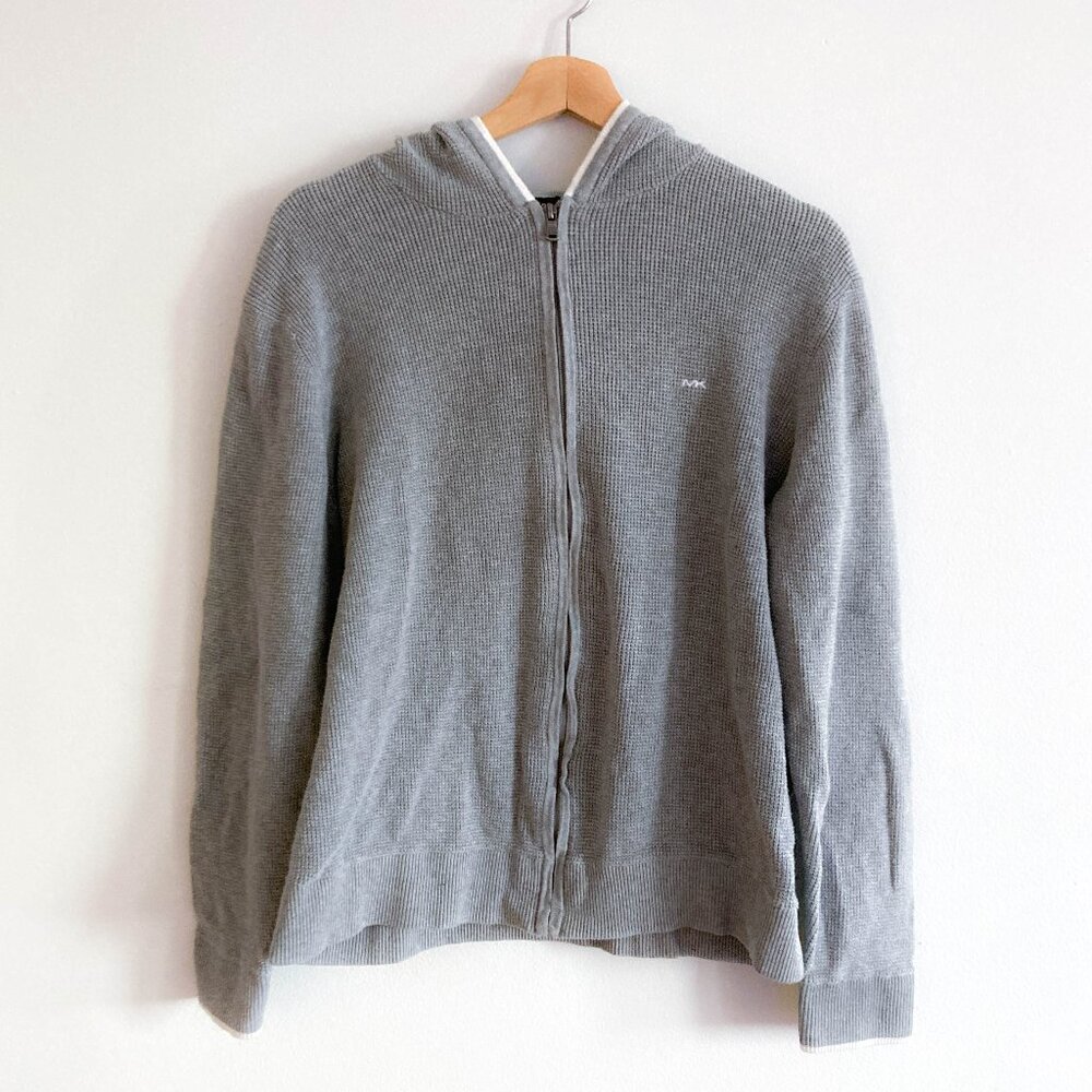 MICHAEL KORS Mens Zip up Grey Hoodie